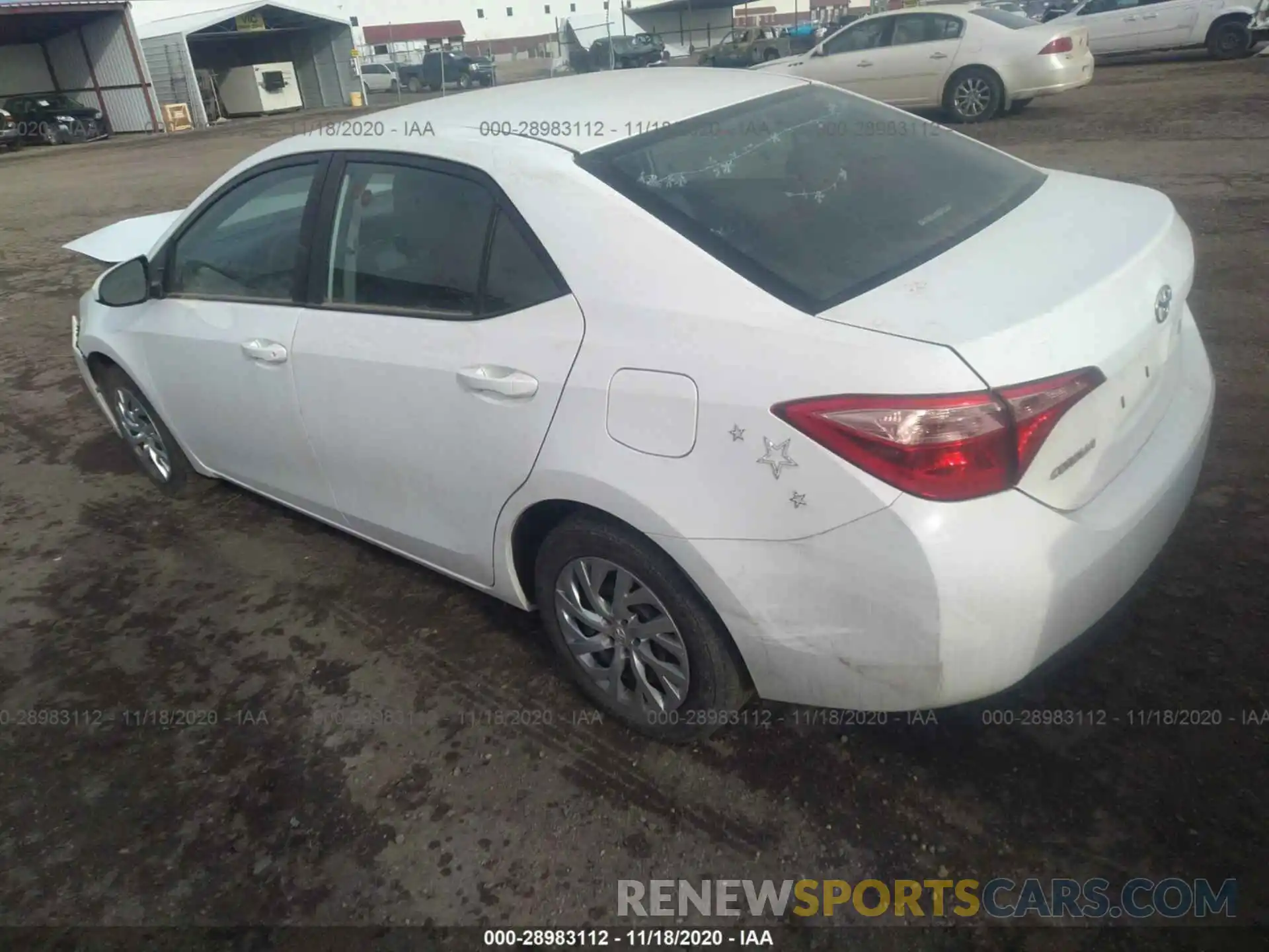 3 Photograph of a damaged car 2T1BURHE6KC143187 TOYOTA COROLLA 2019