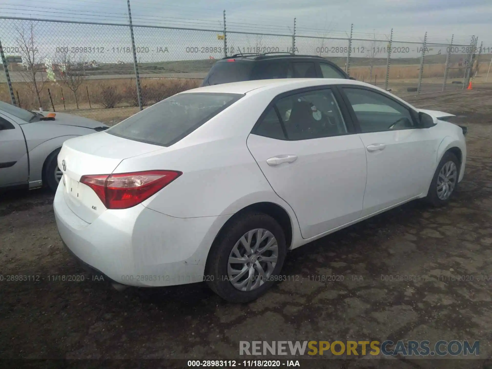 4 Photograph of a damaged car 2T1BURHE6KC143187 TOYOTA COROLLA 2019