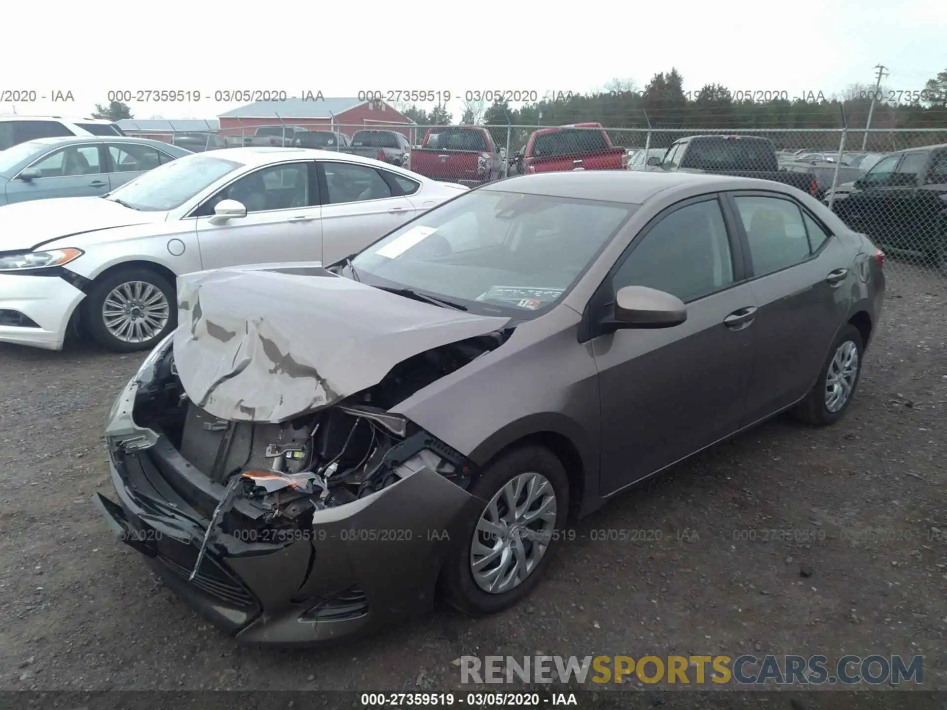 2 Photograph of a damaged car 2T1BURHE6KC144226 TOYOTA COROLLA 2019