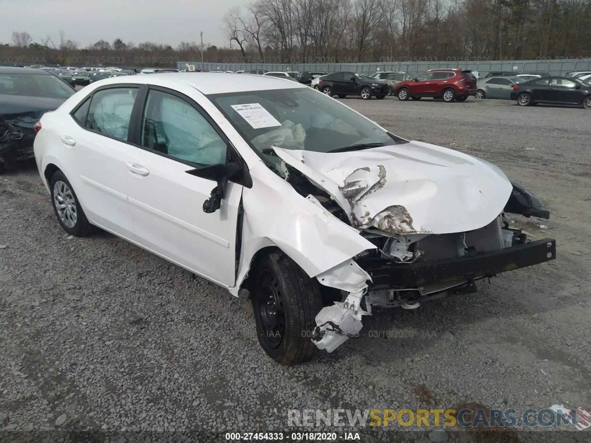 1 Photograph of a damaged car 2T1BURHE6KC144565 TOYOTA COROLLA 2019