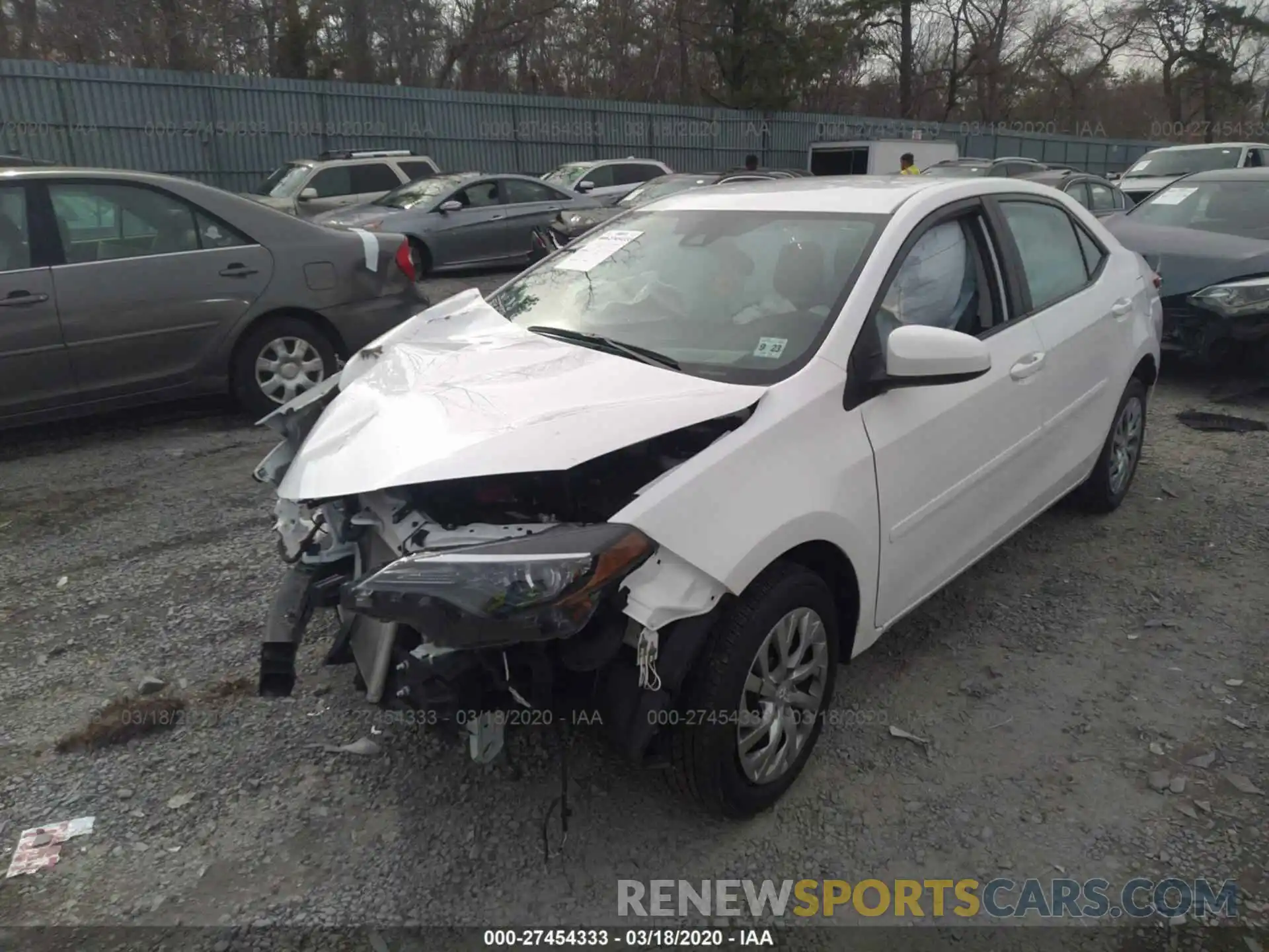 2 Photograph of a damaged car 2T1BURHE6KC144565 TOYOTA COROLLA 2019