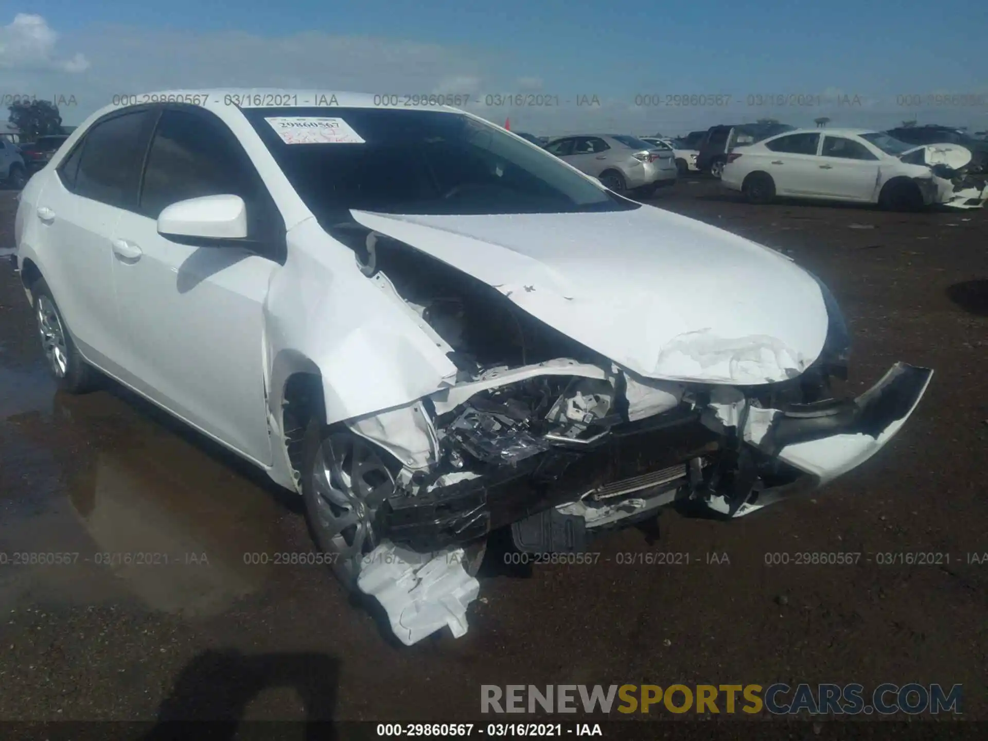 6 Photograph of a damaged car 2T1BURHE6KC145263 TOYOTA COROLLA 2019