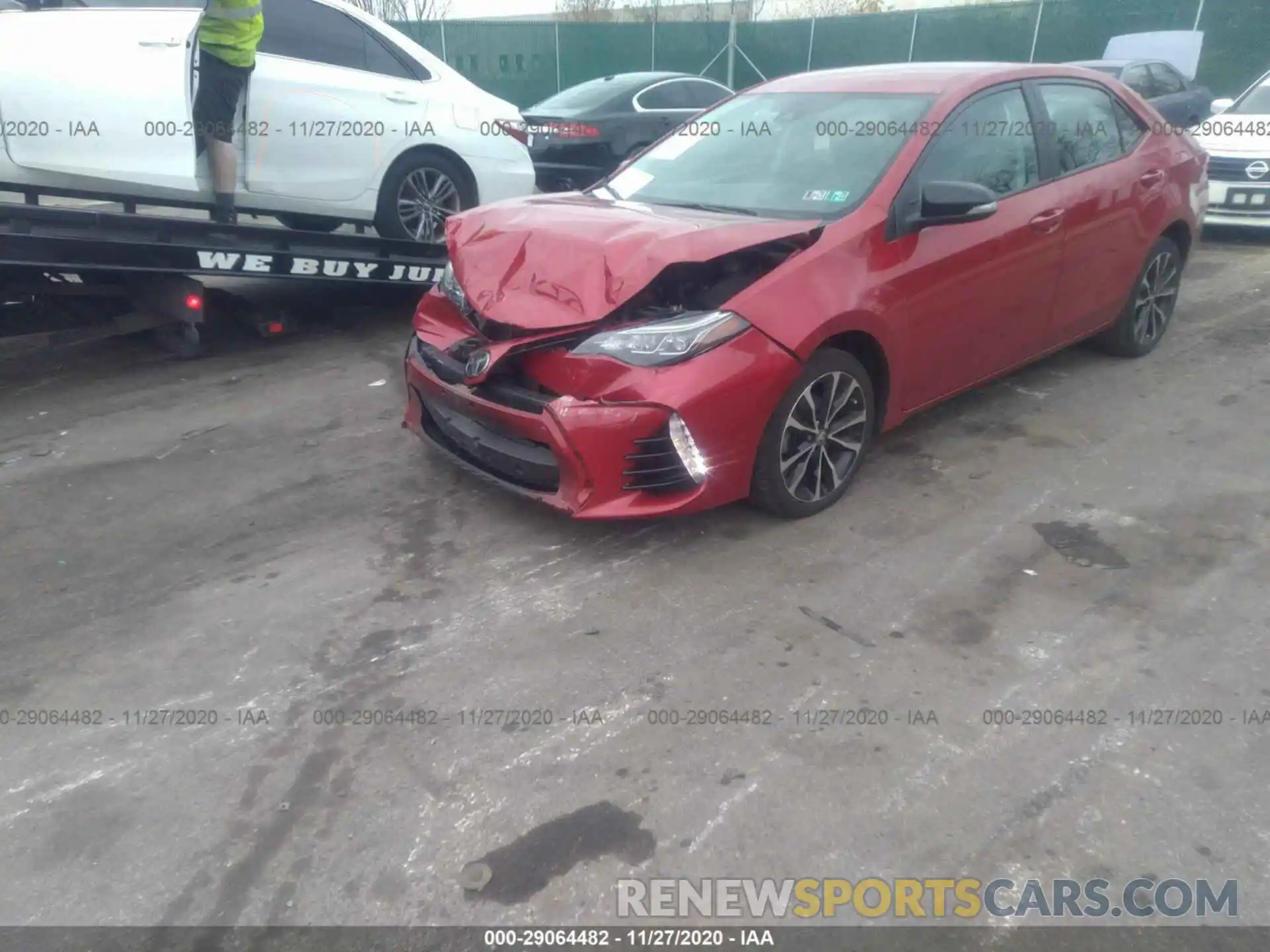 2 Фотография поврежденного автомобиля 2T1BURHE6KC145652 TOYOTA COROLLA 2019