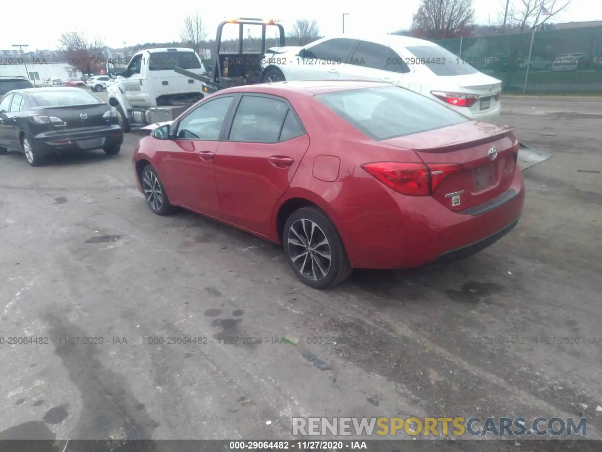 3 Photograph of a damaged car 2T1BURHE6KC145652 TOYOTA COROLLA 2019