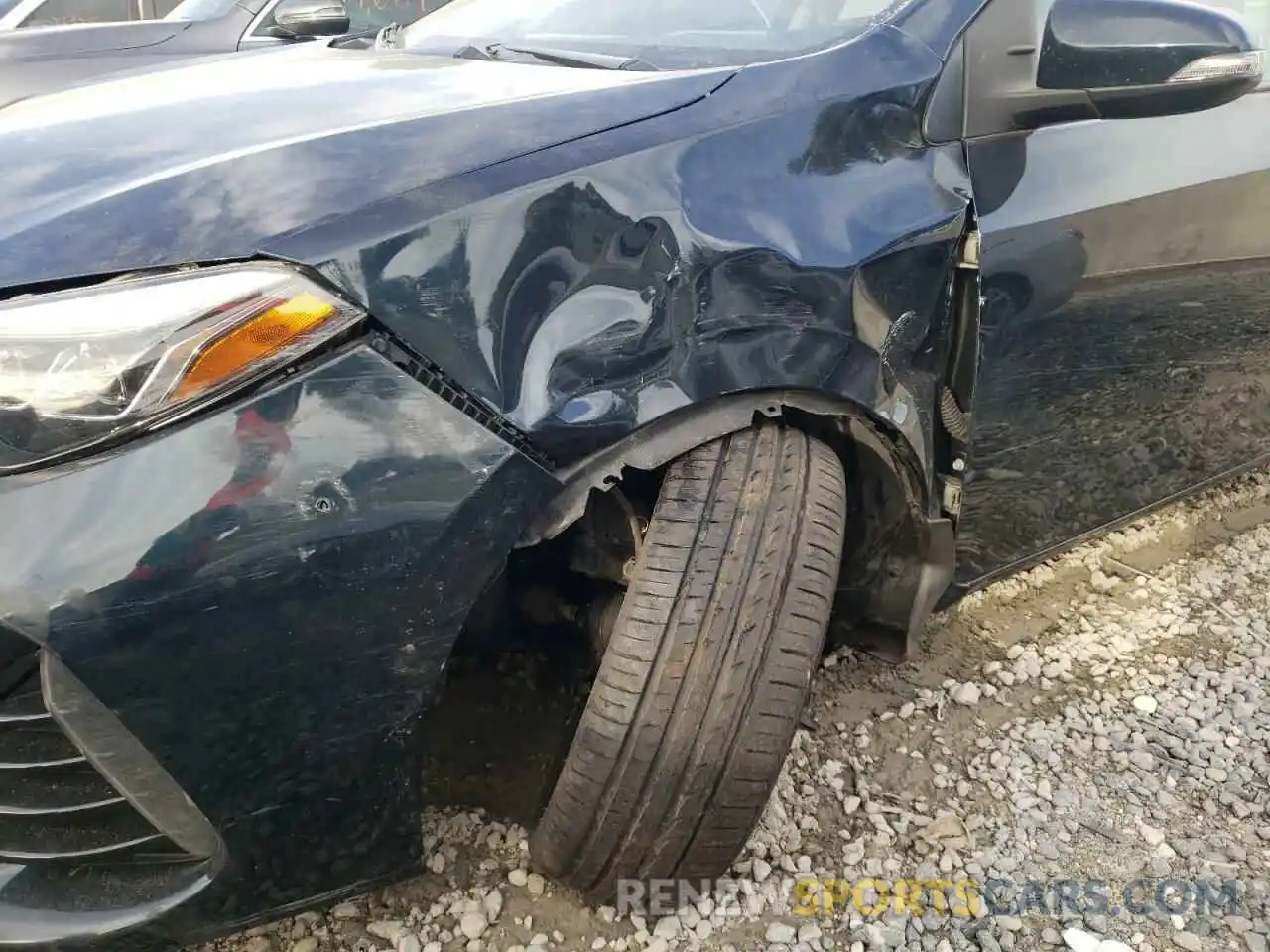 9 Photograph of a damaged car 2T1BURHE6KC146428 TOYOTA COROLLA 2019