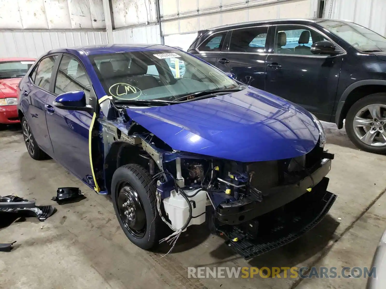 1 Photograph of a damaged car 2T1BURHE6KC146705 TOYOTA COROLLA 2019