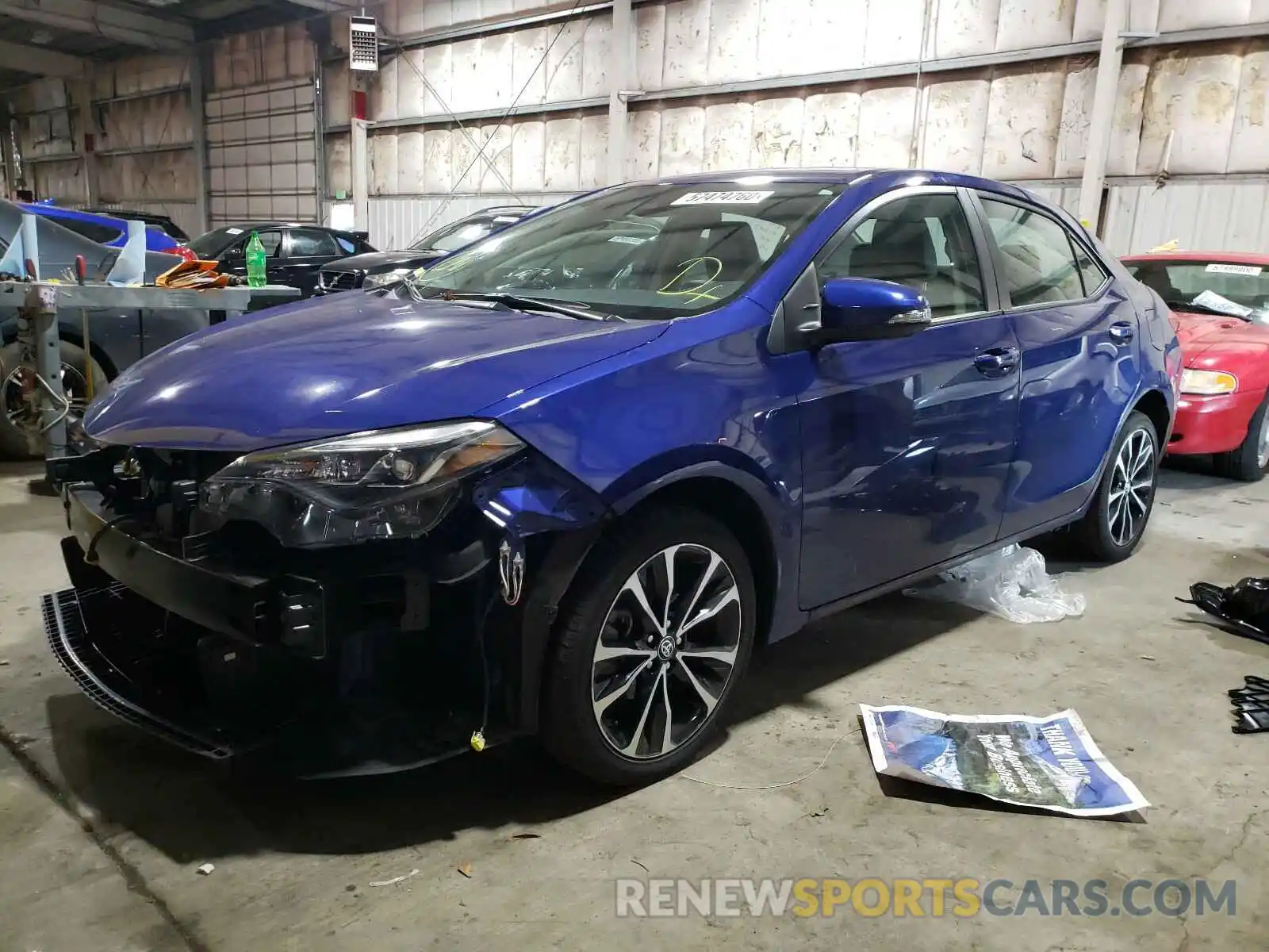 2 Photograph of a damaged car 2T1BURHE6KC146705 TOYOTA COROLLA 2019