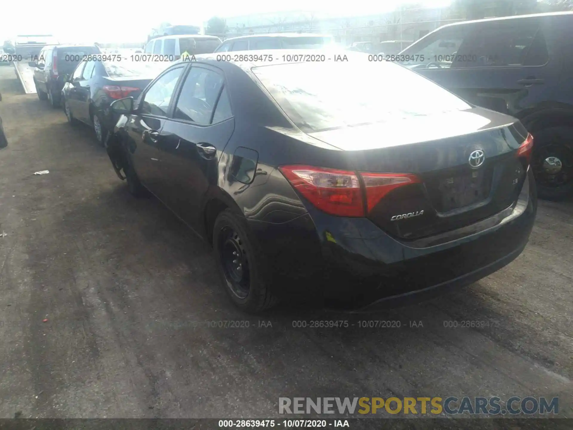 3 Photograph of a damaged car 2T1BURHE6KC147689 TOYOTA COROLLA 2019