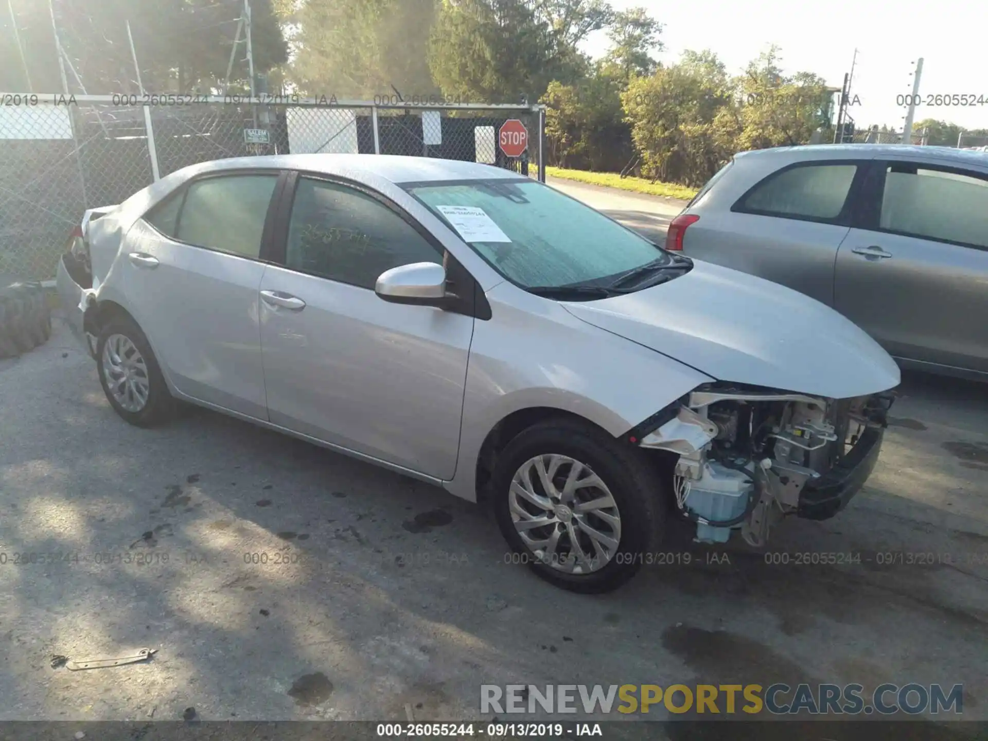 1 Photograph of a damaged car 2T1BURHE6KC148034 TOYOTA COROLLA 2019