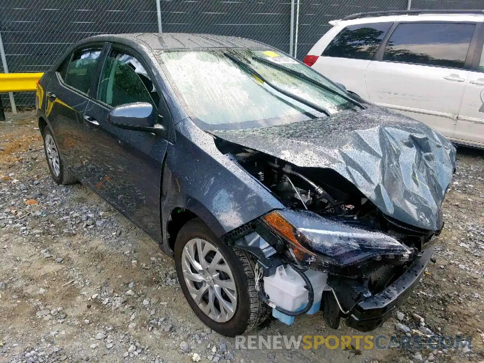 1 Photograph of a damaged car 2T1BURHE6KC149054 TOYOTA COROLLA 2019