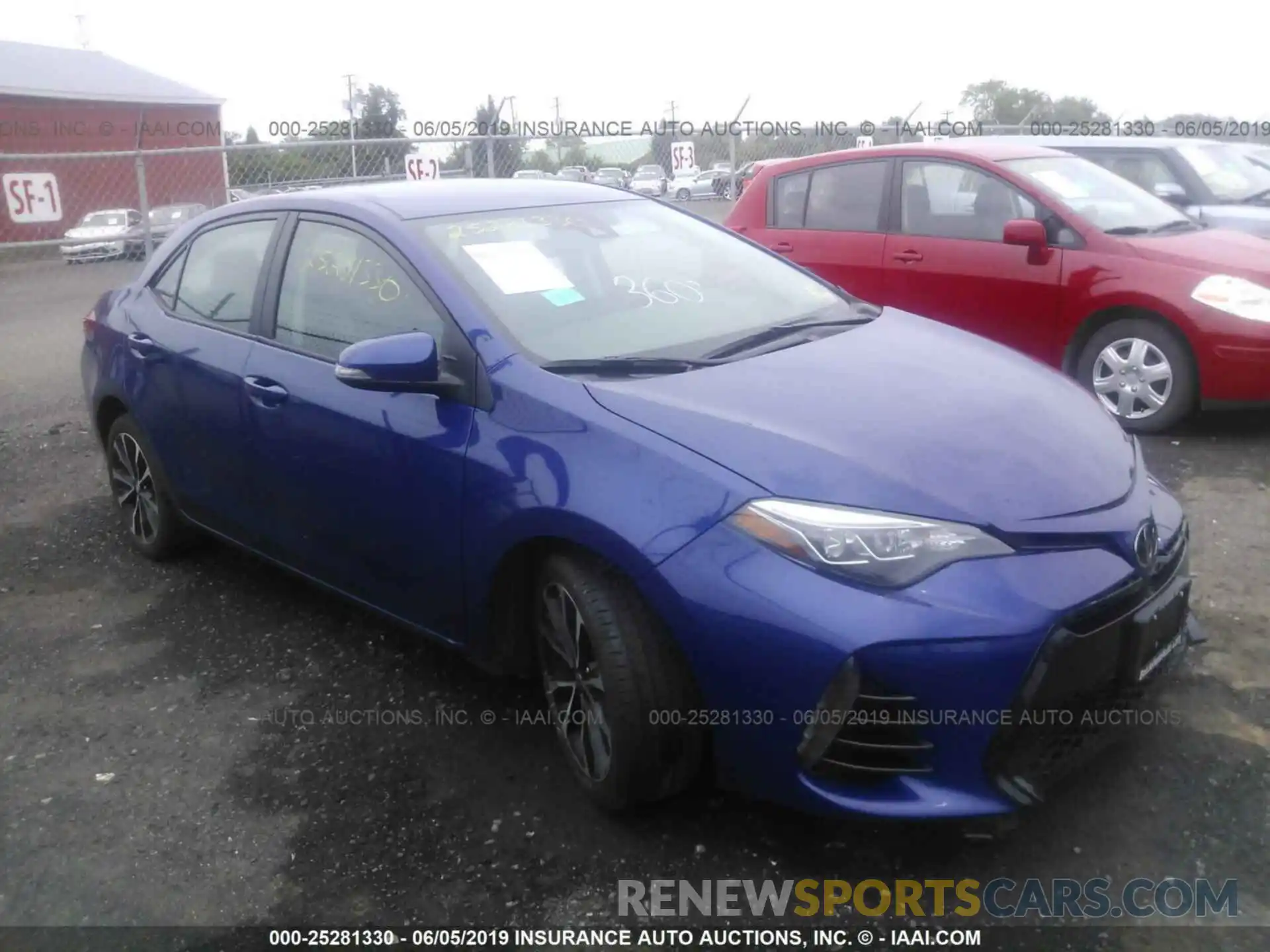 1 Photograph of a damaged car 2T1BURHE6KC149409 TOYOTA COROLLA 2019