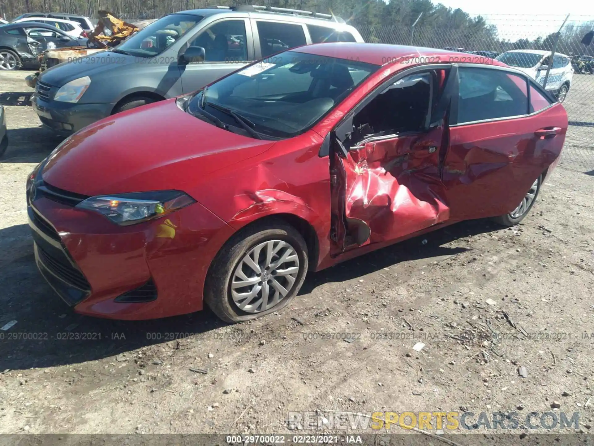 2 Photograph of a damaged car 2T1BURHE6KC149510 TOYOTA COROLLA 2019