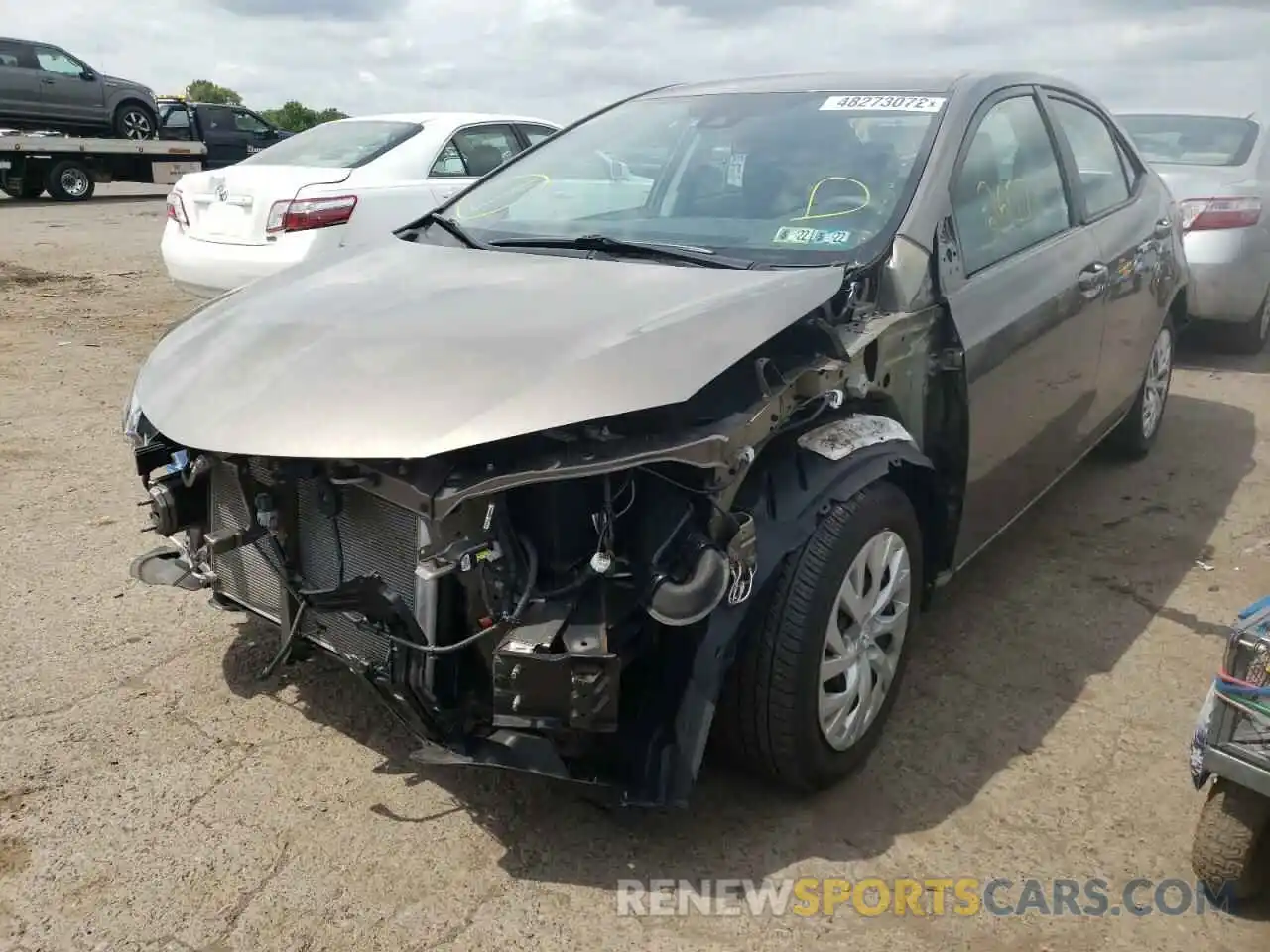 2 Photograph of a damaged car 2T1BURHE6KC149832 TOYOTA COROLLA 2019