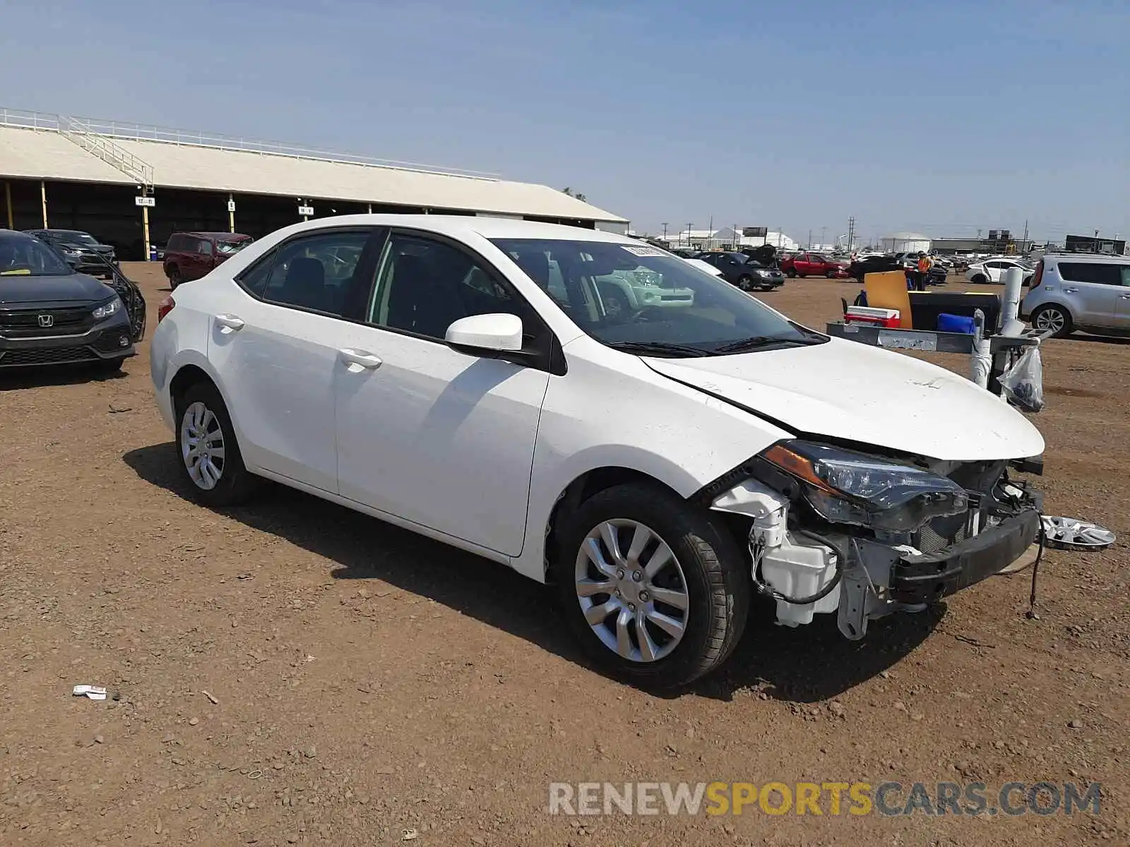 1 Photograph of a damaged car 2T1BURHE6KC150284 TOYOTA COROLLA 2019