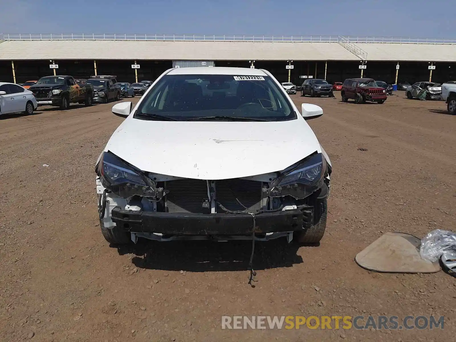 9 Photograph of a damaged car 2T1BURHE6KC150284 TOYOTA COROLLA 2019