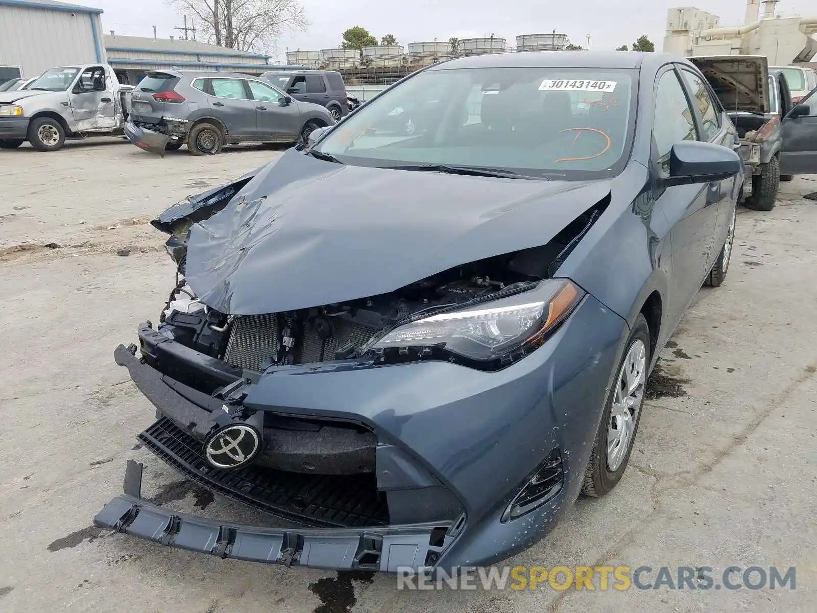 2 Photograph of a damaged car 2T1BURHE6KC150320 TOYOTA COROLLA 2019