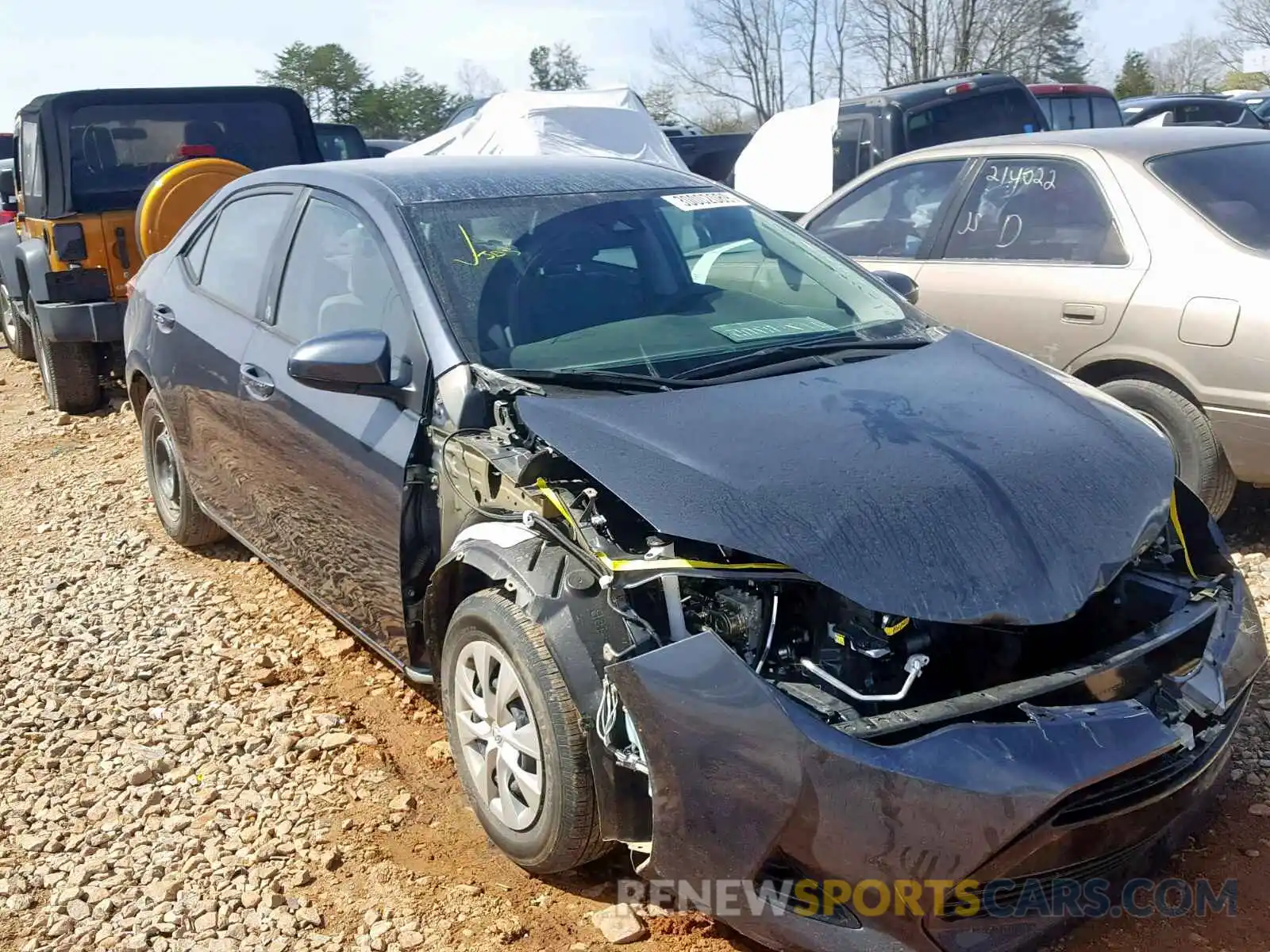 1 Photograph of a damaged car 2T1BURHE6KC150642 TOYOTA COROLLA 2019