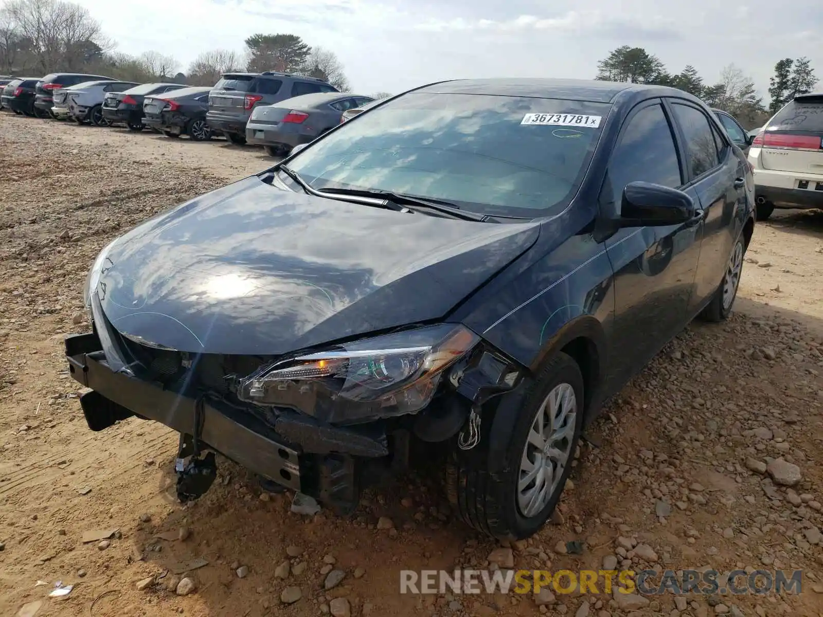 2 Photograph of a damaged car 2T1BURHE6KC150835 TOYOTA COROLLA 2019