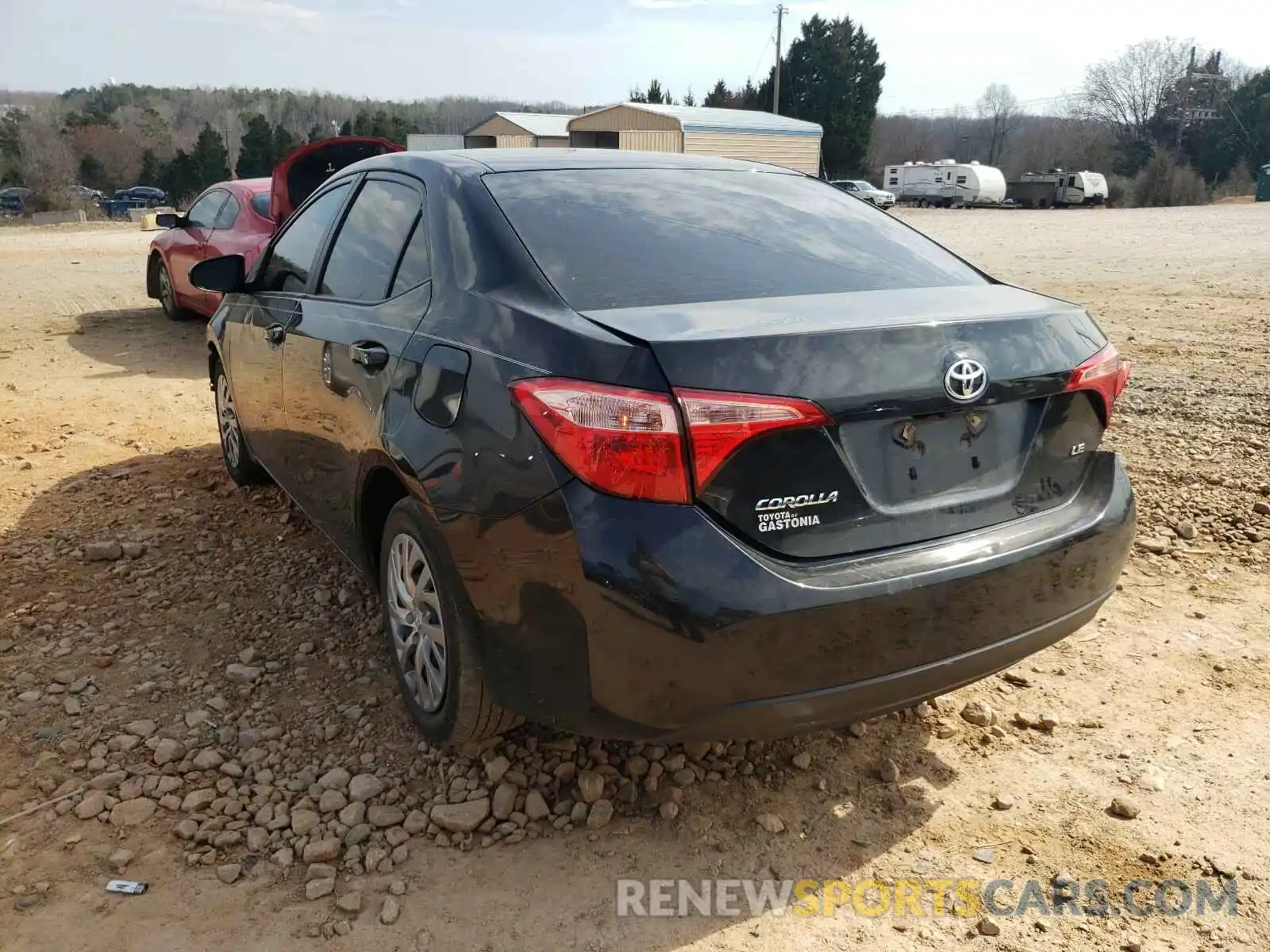 3 Photograph of a damaged car 2T1BURHE6KC150835 TOYOTA COROLLA 2019