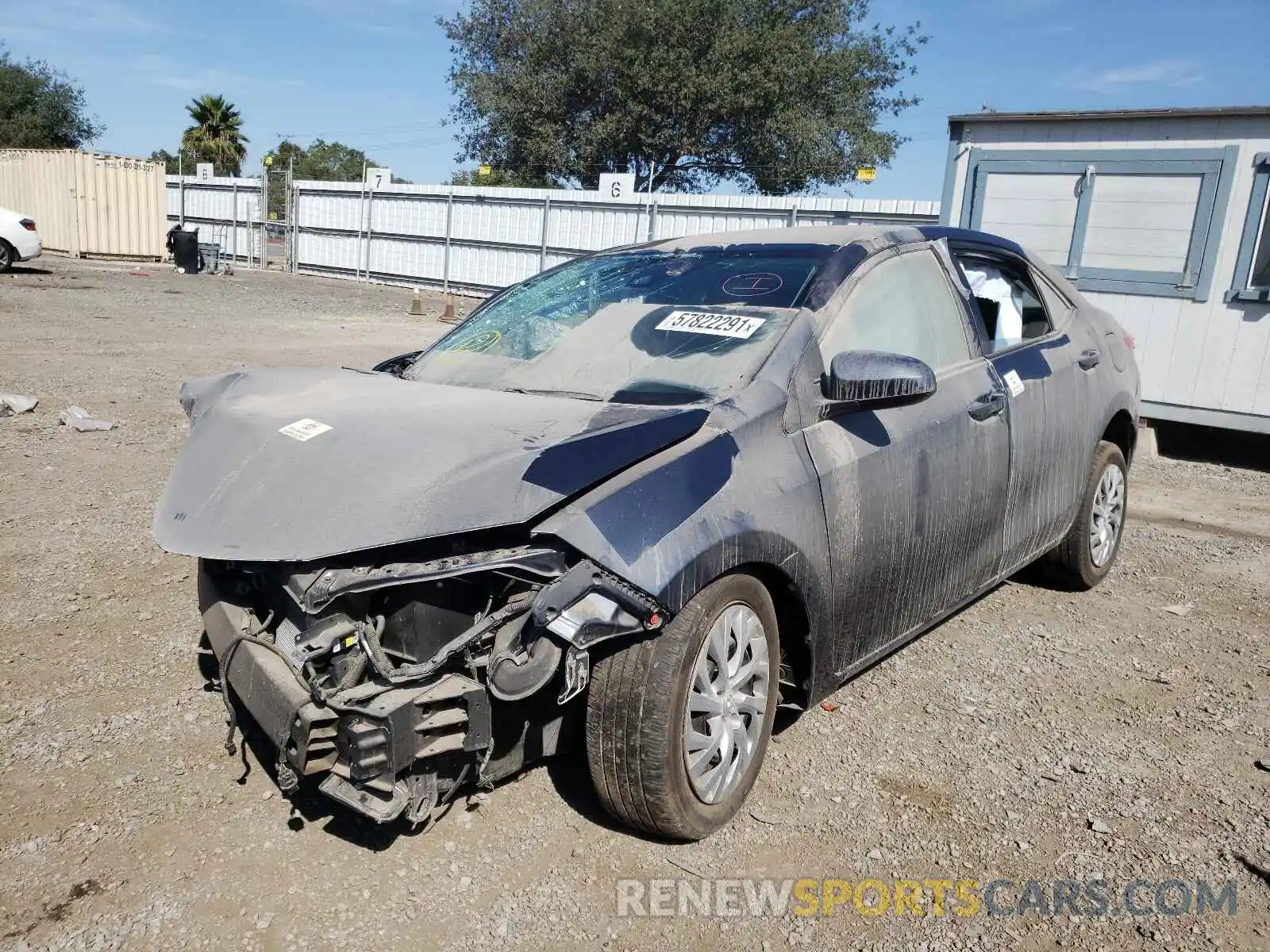 2 Photograph of a damaged car 2T1BURHE6KC152164 TOYOTA COROLLA 2019