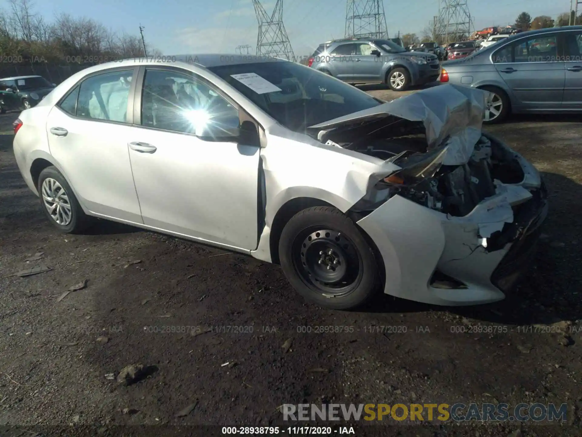 1 Photograph of a damaged car 2T1BURHE6KC152309 TOYOTA COROLLA 2019