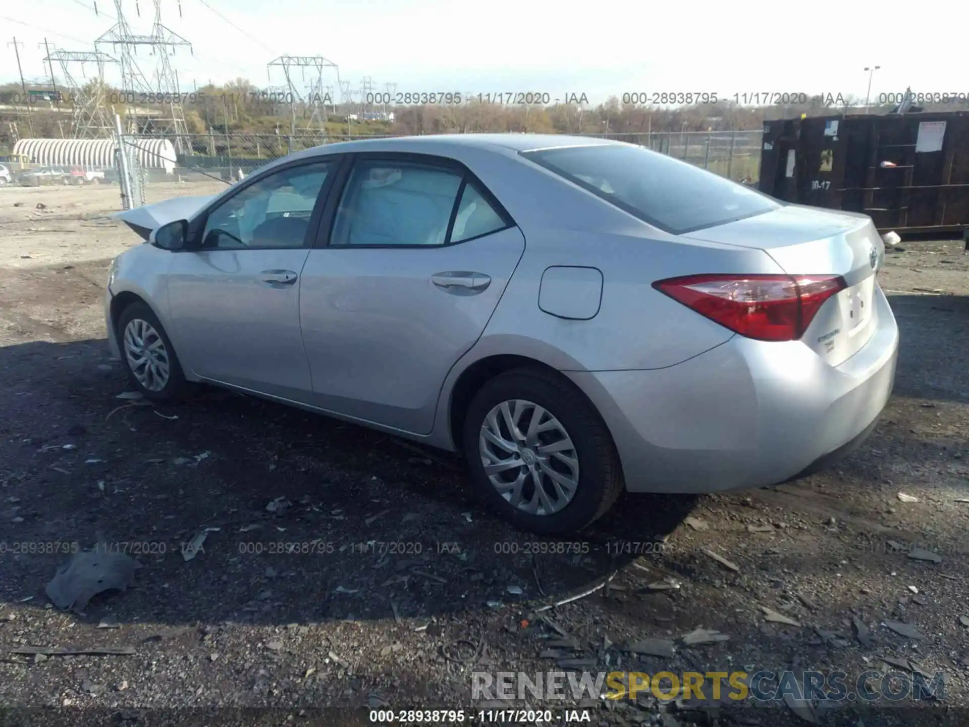 3 Photograph of a damaged car 2T1BURHE6KC152309 TOYOTA COROLLA 2019