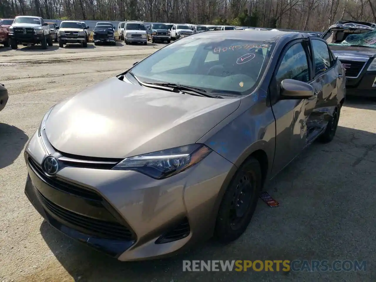 2 Photograph of a damaged car 2T1BURHE6KC152732 TOYOTA COROLLA 2019