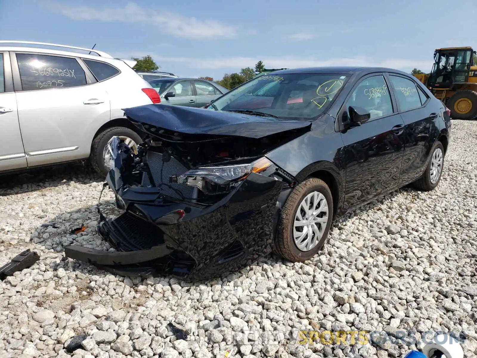 2 Photograph of a damaged car 2T1BURHE6KC153251 TOYOTA COROLLA 2019