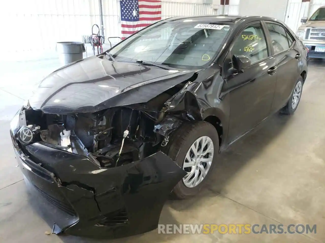 2 Photograph of a damaged car 2T1BURHE6KC154352 TOYOTA COROLLA 2019