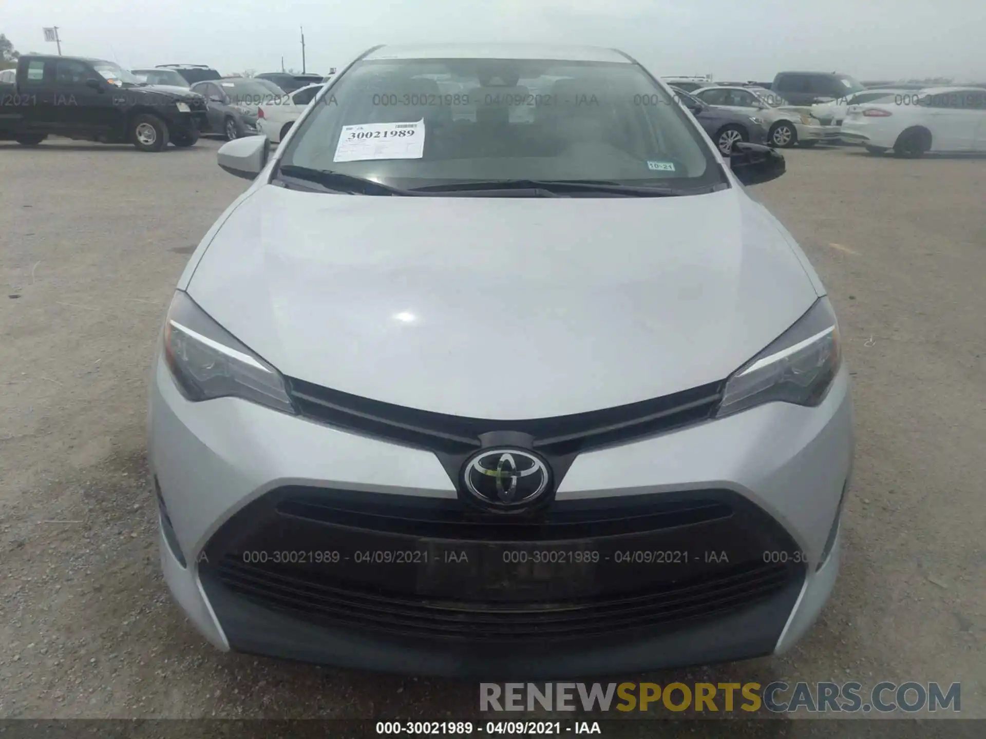 6 Photograph of a damaged car 2T1BURHE6KC154559 TOYOTA COROLLA 2019