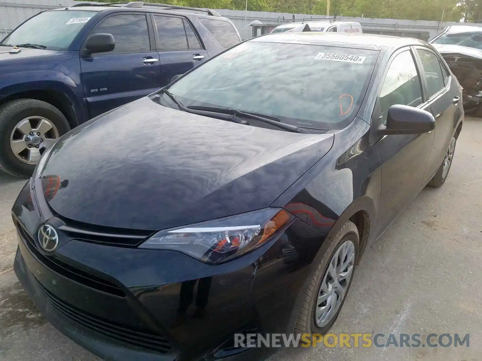 2 Photograph of a damaged car 2T1BURHE6KC154819 TOYOTA COROLLA 2019