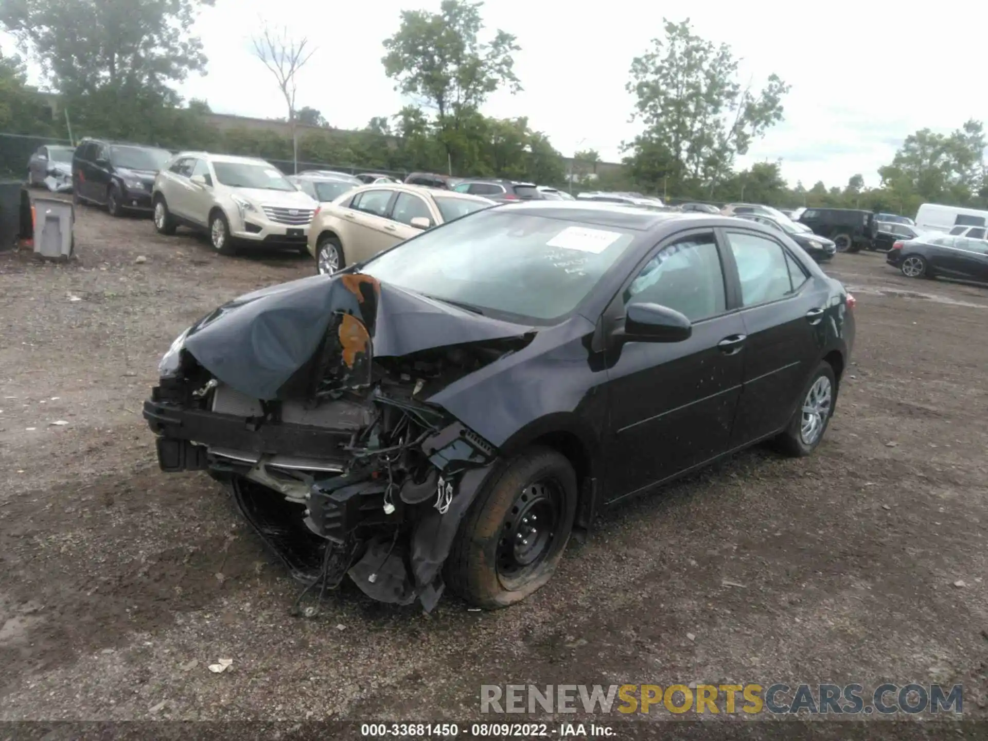 2 Photograph of a damaged car 2T1BURHE6KC156232 TOYOTA COROLLA 2019