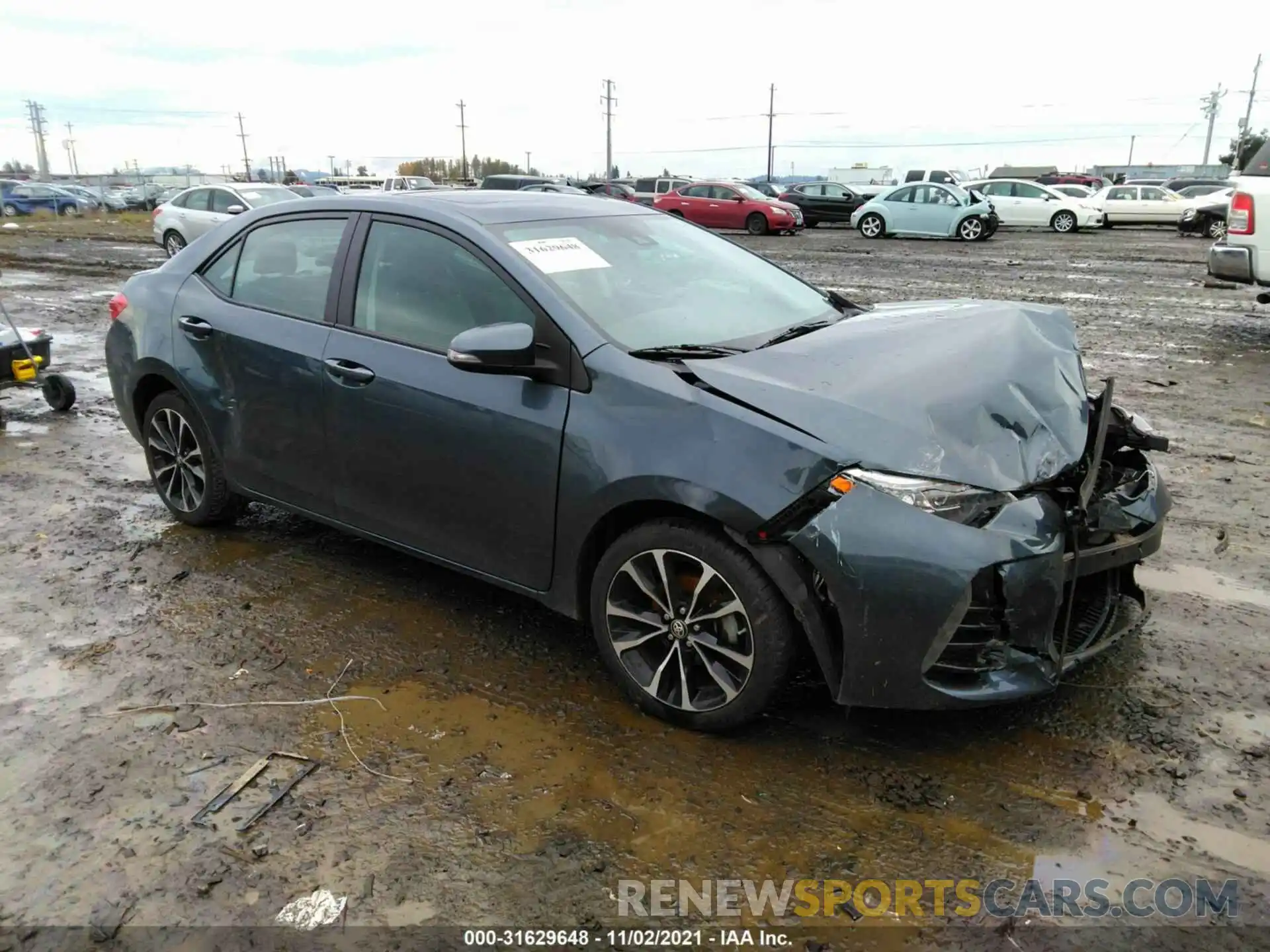 1 Photograph of a damaged car 2T1BURHE6KC156280 TOYOTA COROLLA 2019