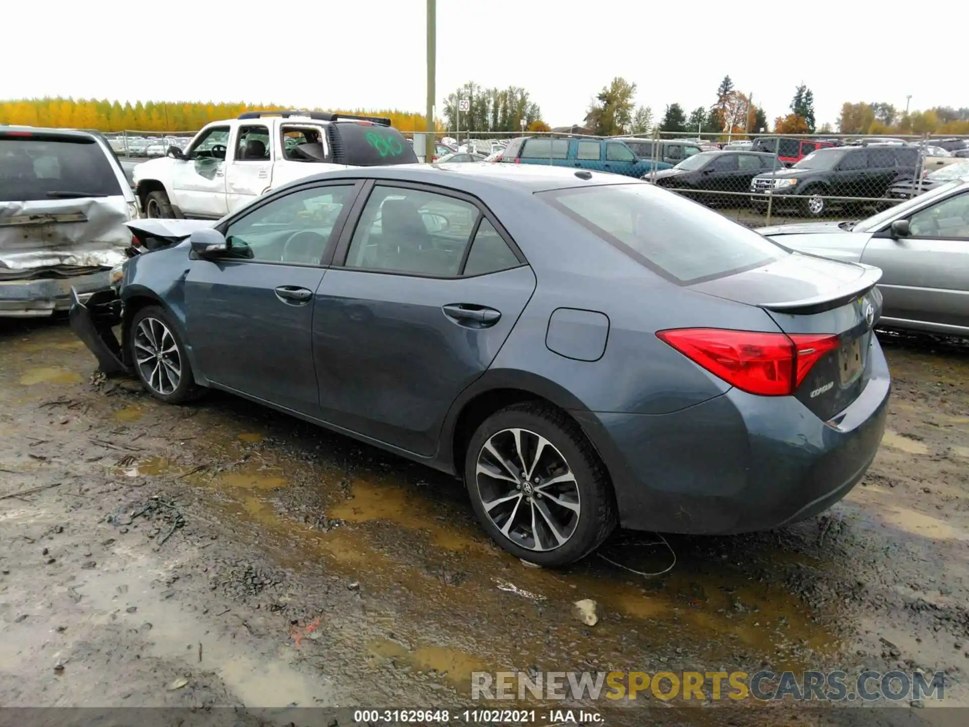 3 Photograph of a damaged car 2T1BURHE6KC156280 TOYOTA COROLLA 2019