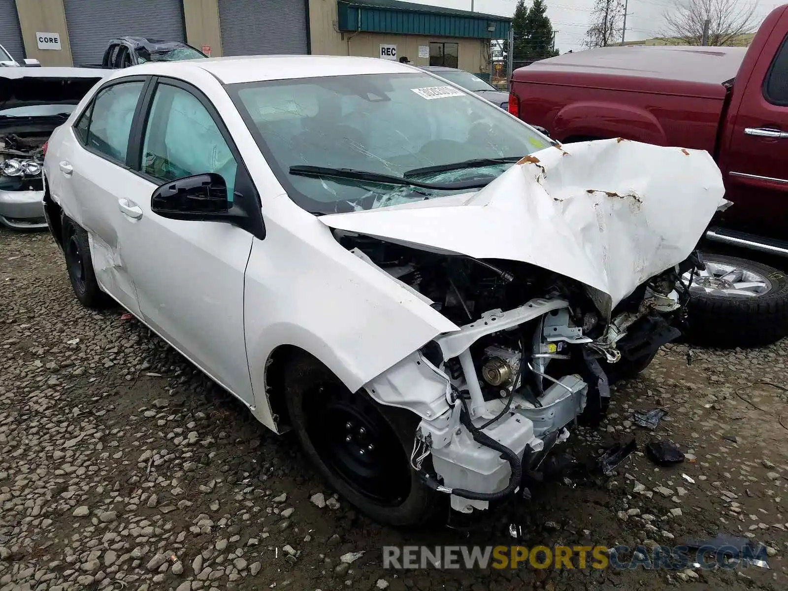 1 Photograph of a damaged car 2T1BURHE6KC156375 TOYOTA COROLLA 2019