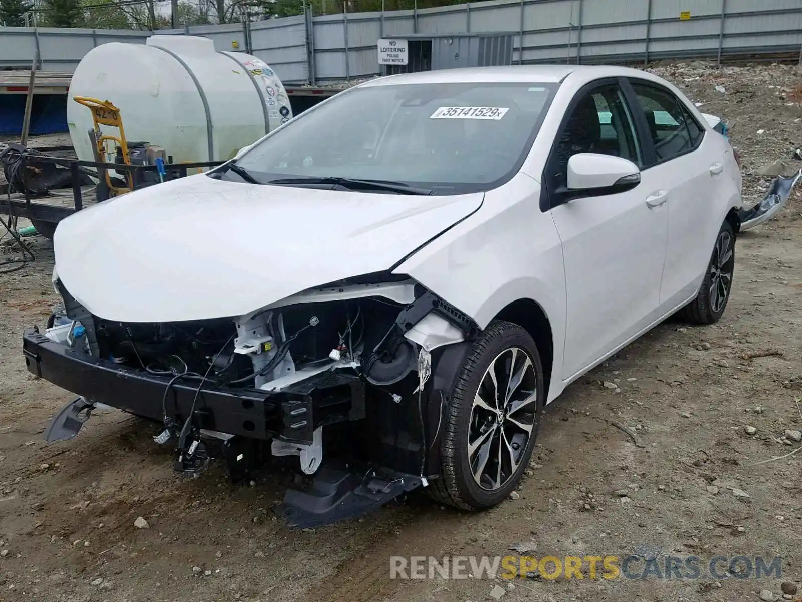 2 Photograph of a damaged car 2T1BURHE6KC156621 TOYOTA COROLLA 2019