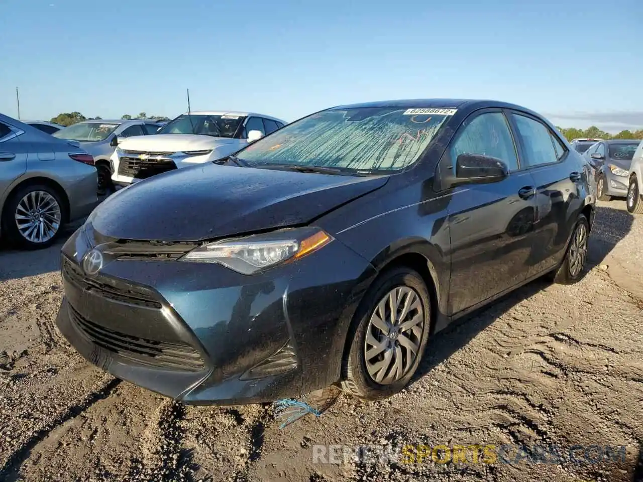 2 Photograph of a damaged car 2T1BURHE6KC156683 TOYOTA COROLLA 2019