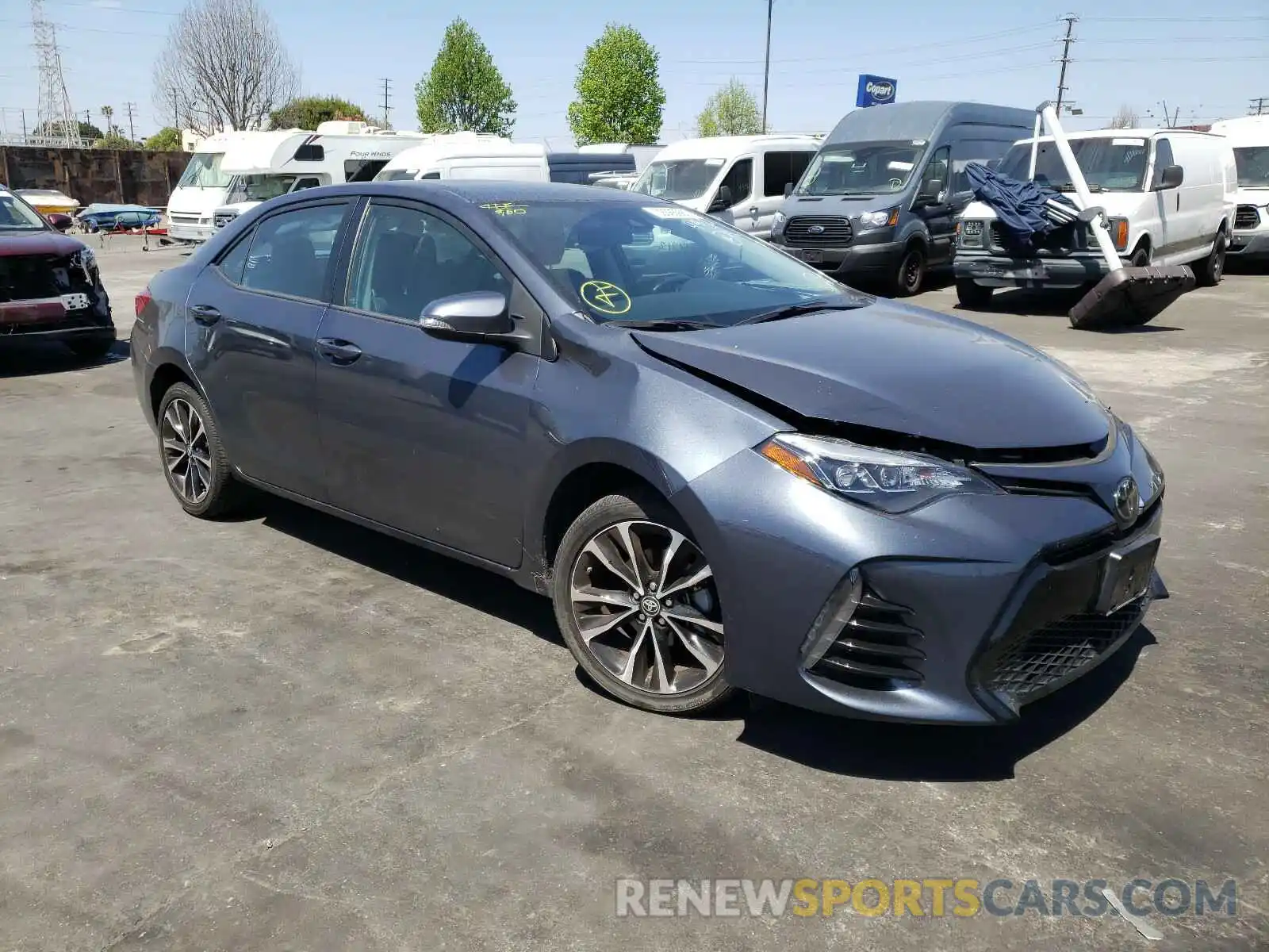 1 Photograph of a damaged car 2T1BURHE6KC156974 TOYOTA COROLLA 2019