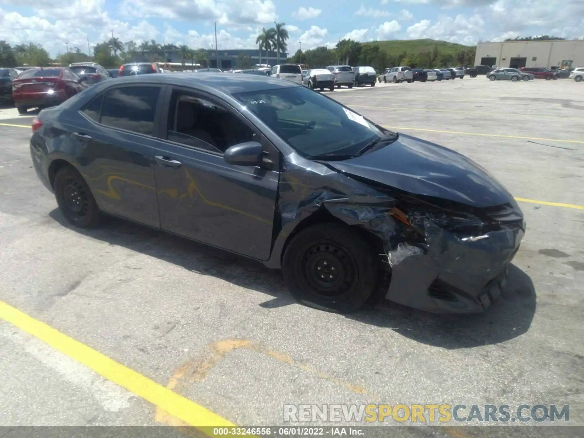 1 Photograph of a damaged car 2T1BURHE6KC157459 TOYOTA COROLLA 2019