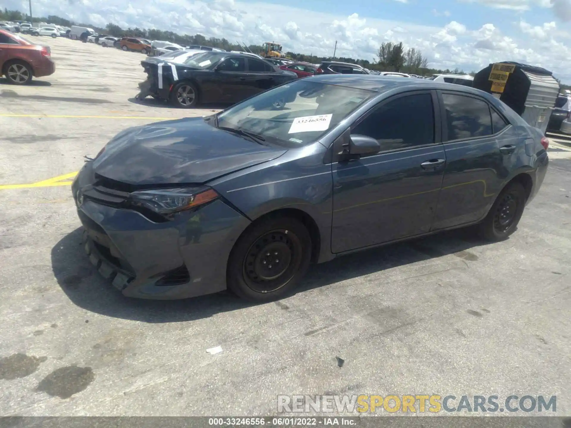 2 Photograph of a damaged car 2T1BURHE6KC157459 TOYOTA COROLLA 2019