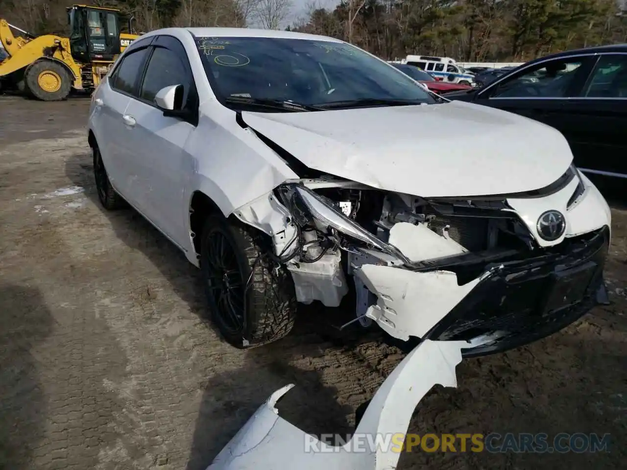 1 Photograph of a damaged car 2T1BURHE6KC158028 TOYOTA COROLLA 2019