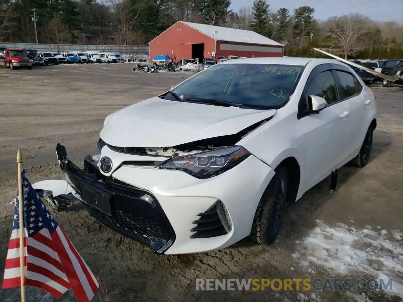 2 Photograph of a damaged car 2T1BURHE6KC158028 TOYOTA COROLLA 2019