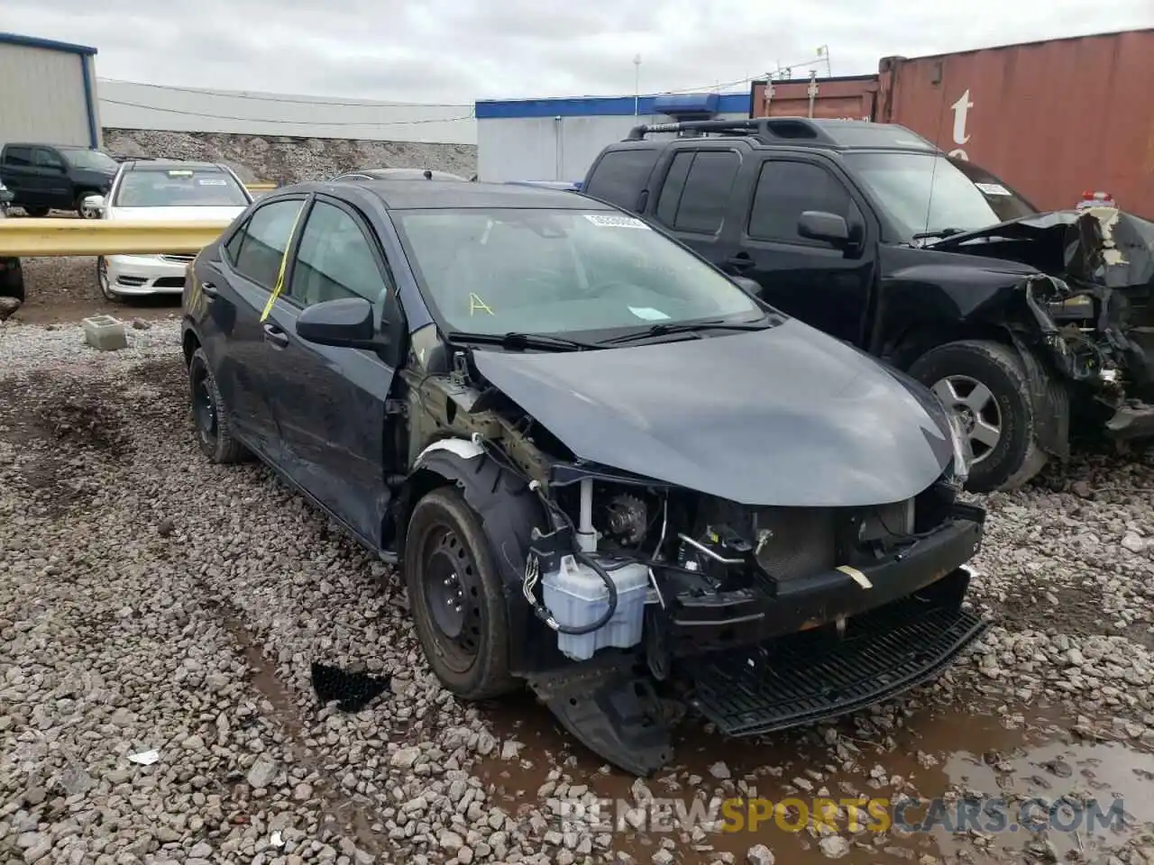 1 Photograph of a damaged car 2T1BURHE6KC158272 TOYOTA COROLLA 2019