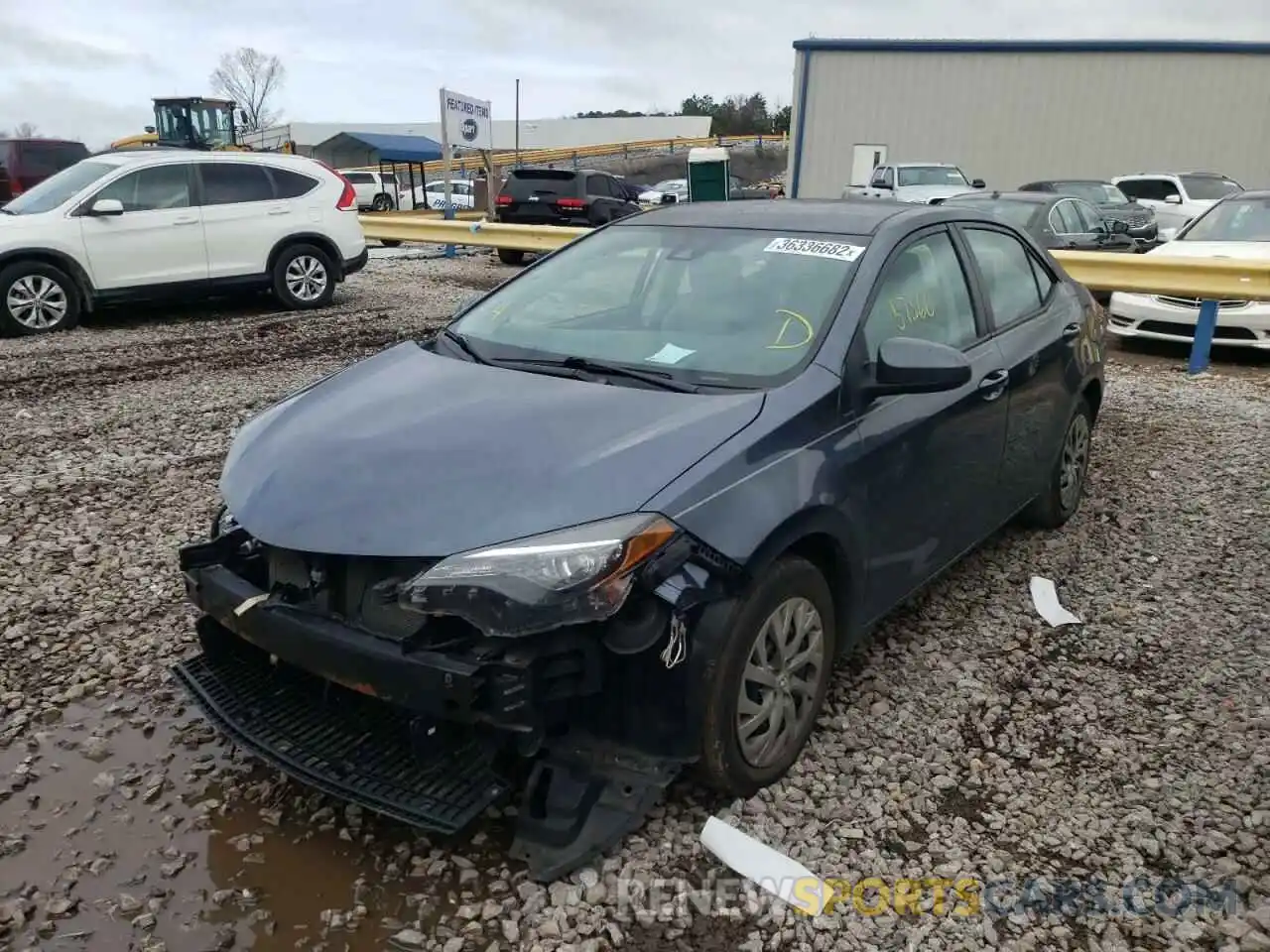 2 Photograph of a damaged car 2T1BURHE6KC158272 TOYOTA COROLLA 2019