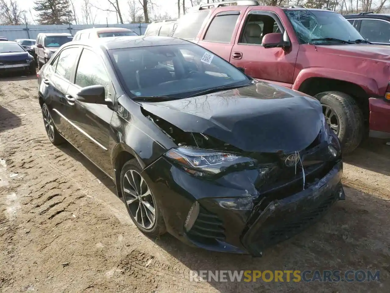 1 Photograph of a damaged car 2T1BURHE6KC158613 TOYOTA COROLLA 2019