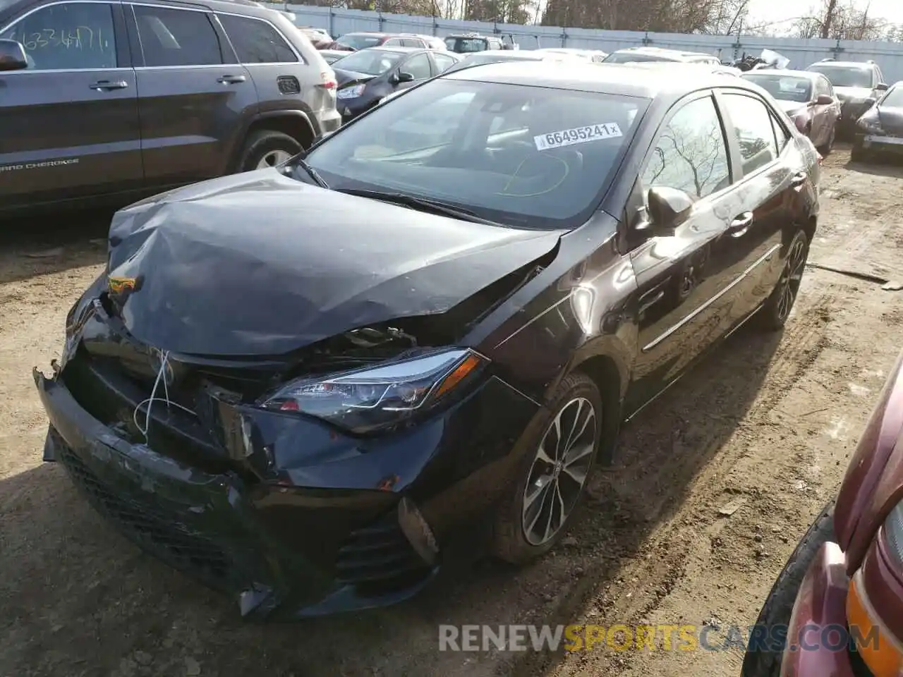 2 Photograph of a damaged car 2T1BURHE6KC158613 TOYOTA COROLLA 2019