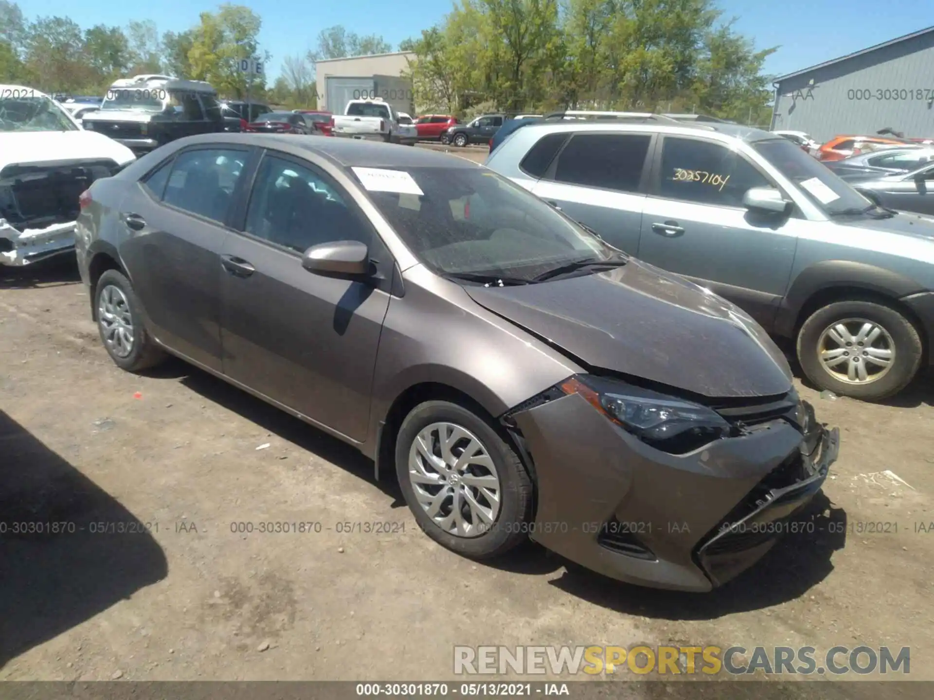 1 Photograph of a damaged car 2T1BURHE6KC159051 TOYOTA COROLLA 2019