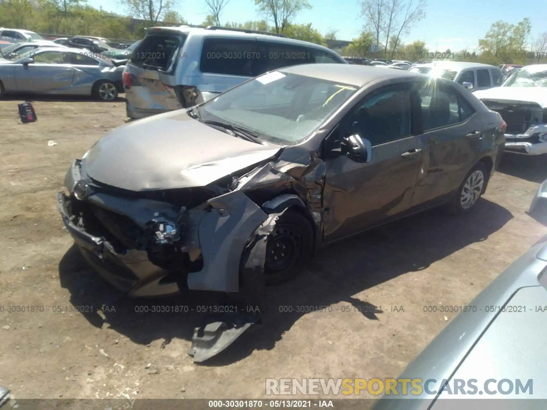 2 Photograph of a damaged car 2T1BURHE6KC159051 TOYOTA COROLLA 2019