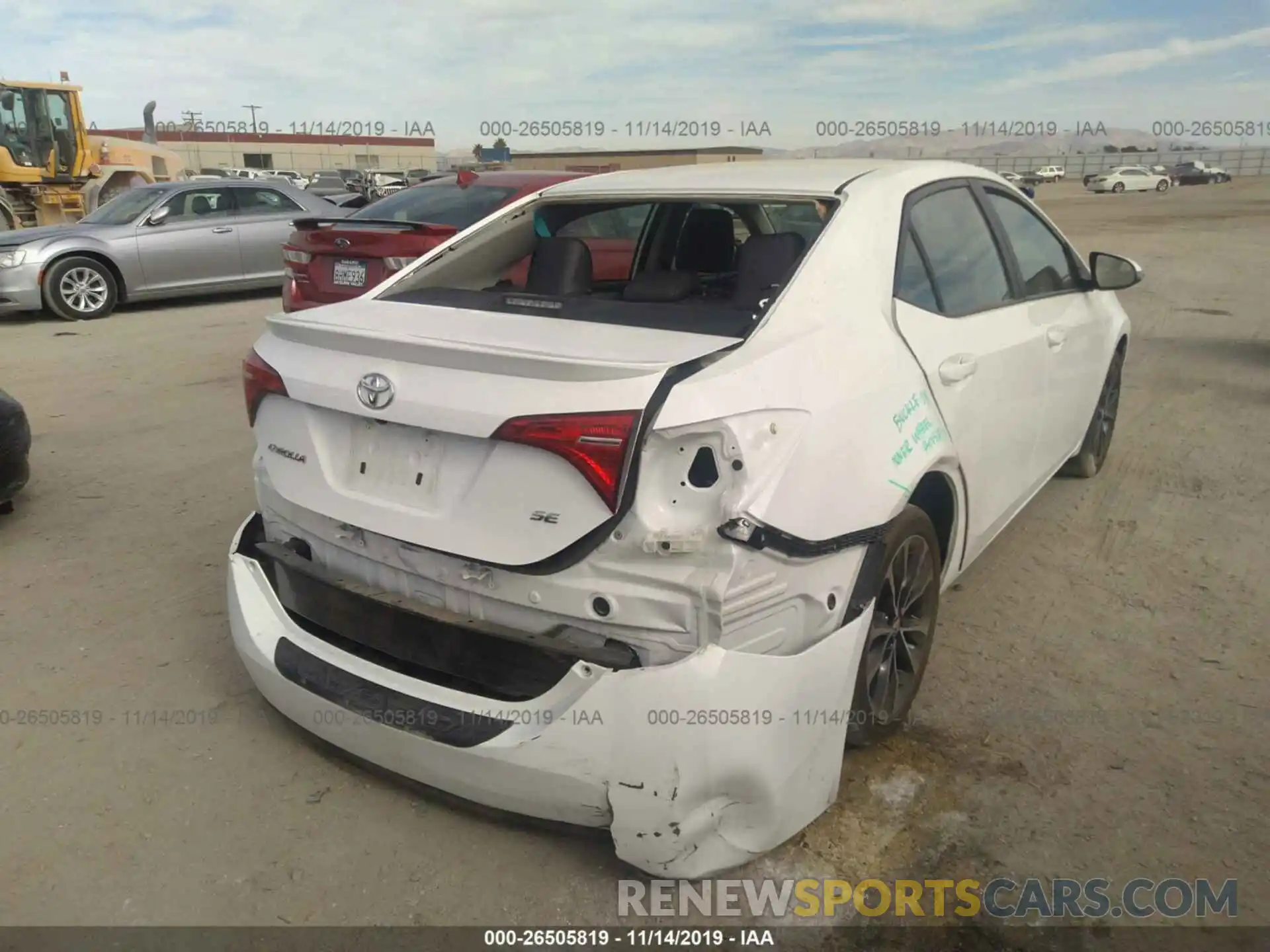 6 Photograph of a damaged car 2T1BURHE6KC159440 TOYOTA COROLLA 2019