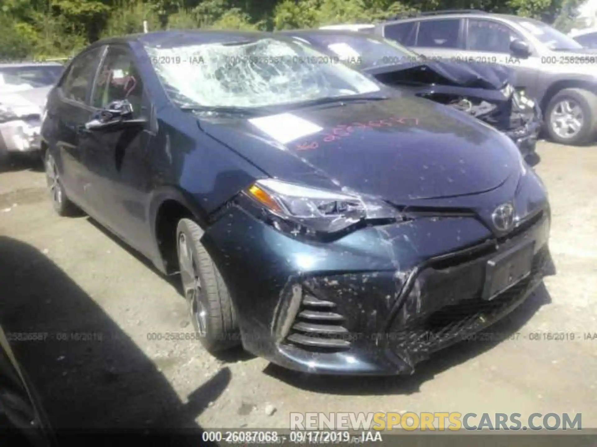 1 Photograph of a damaged car 2T1BURHE6KC159504 TOYOTA COROLLA 2019